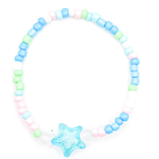 Pastel Sprinkles Star Seed Beaded Bracelet