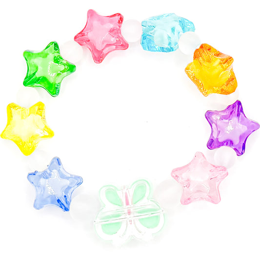 Colorful Butterfly Beaded Bracelet