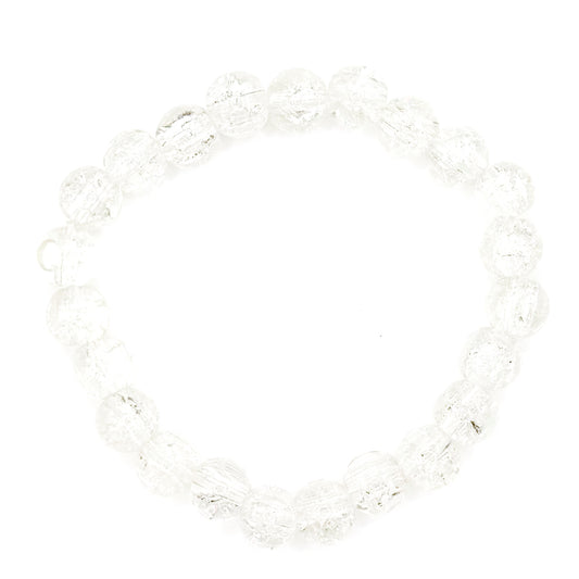 Clear Glass Beaded Bracelet