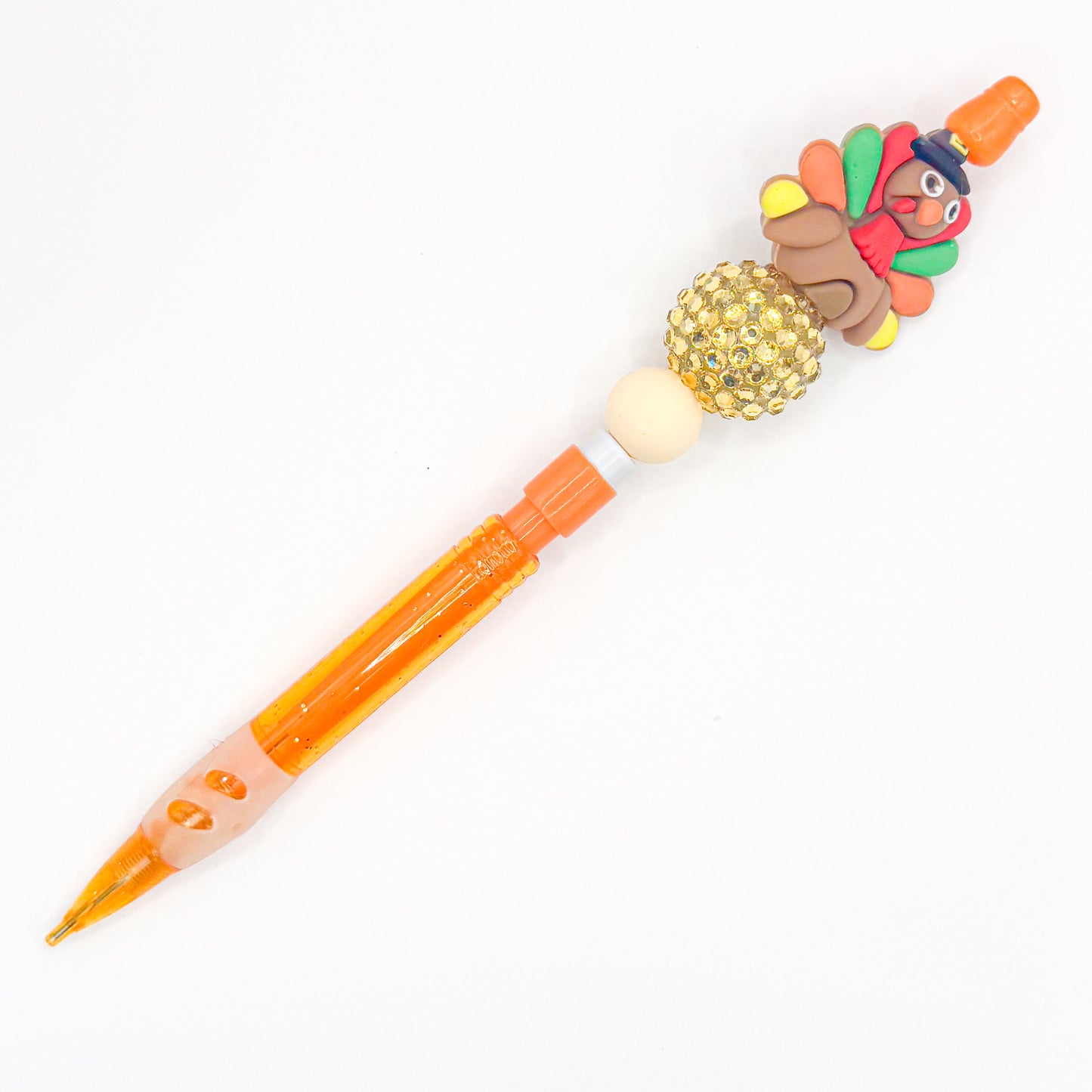 Orange Turkey Charm Mechanical Pencil
