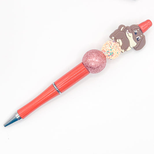 Orange Puppy Charm Pen
