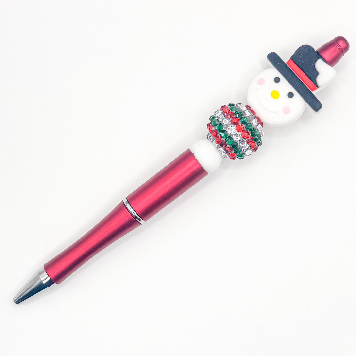Sparkly Snowman Charm Pen