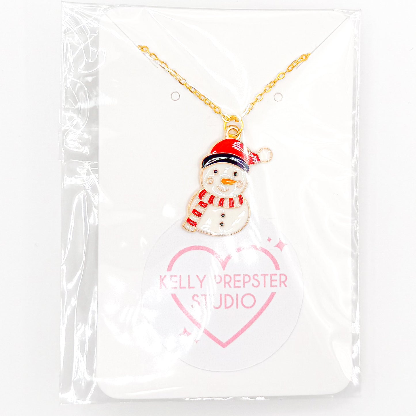 Cozy Snowman Necklace