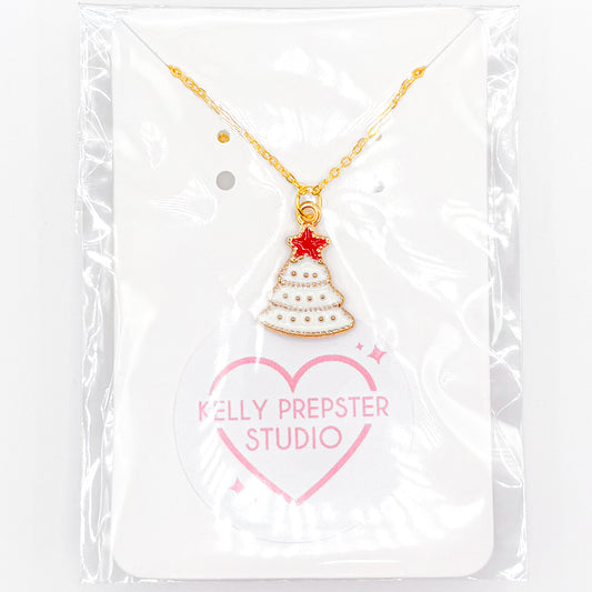 Sparkly Christmas Tree Necklace