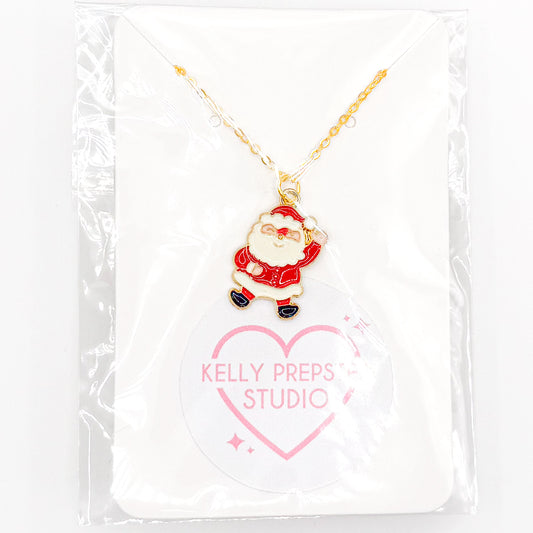 Happy Santa Necklace