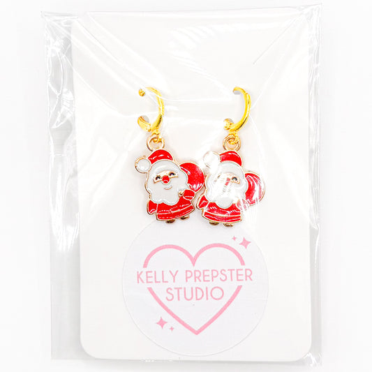 HoHoHo Huggie Earrings