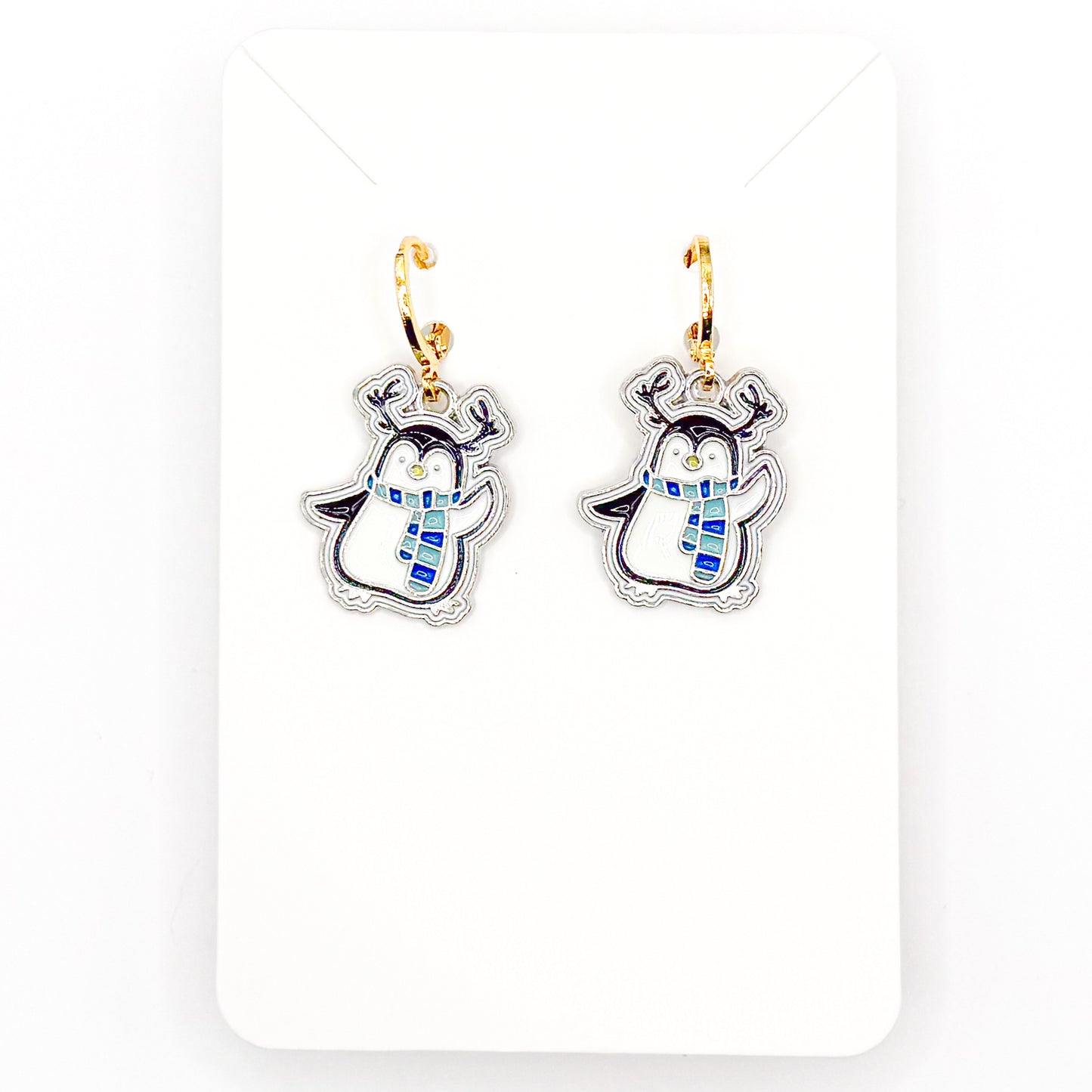 Little Penguin Huggie Earrings