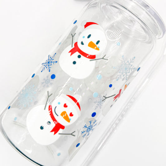Festive Snowmen Cup - 16oz