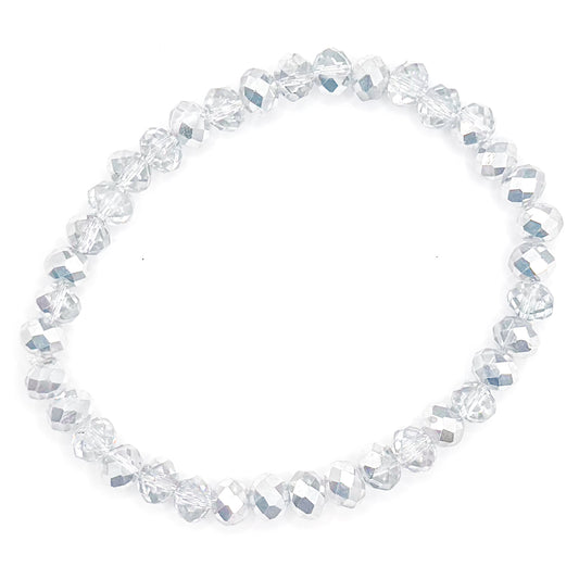 New Years Celebration Glass Beaded Bracelet