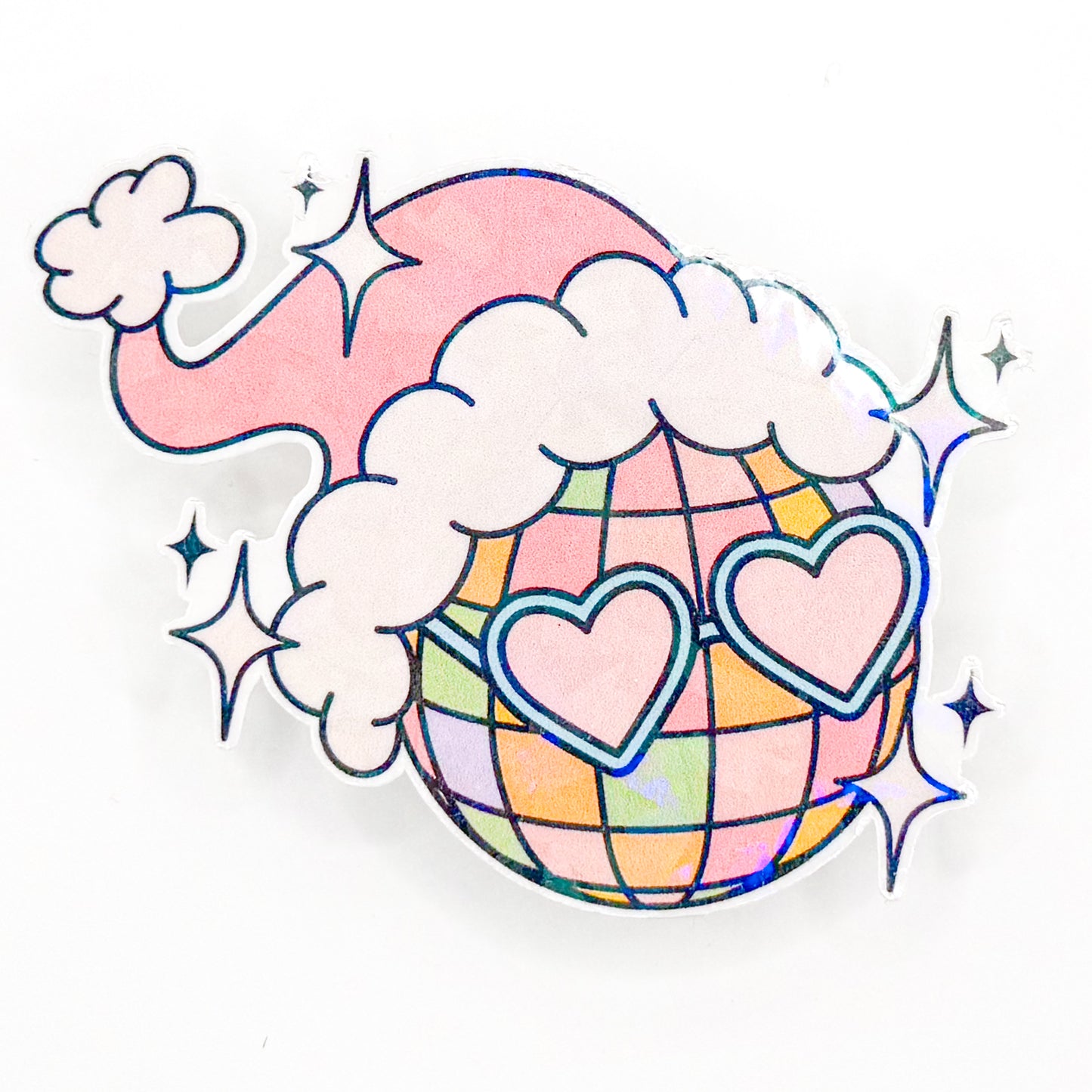 Disco Ball Christmas Sticker