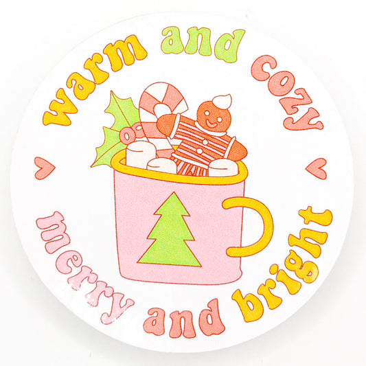 Warm and Cozy Christmas Sticker