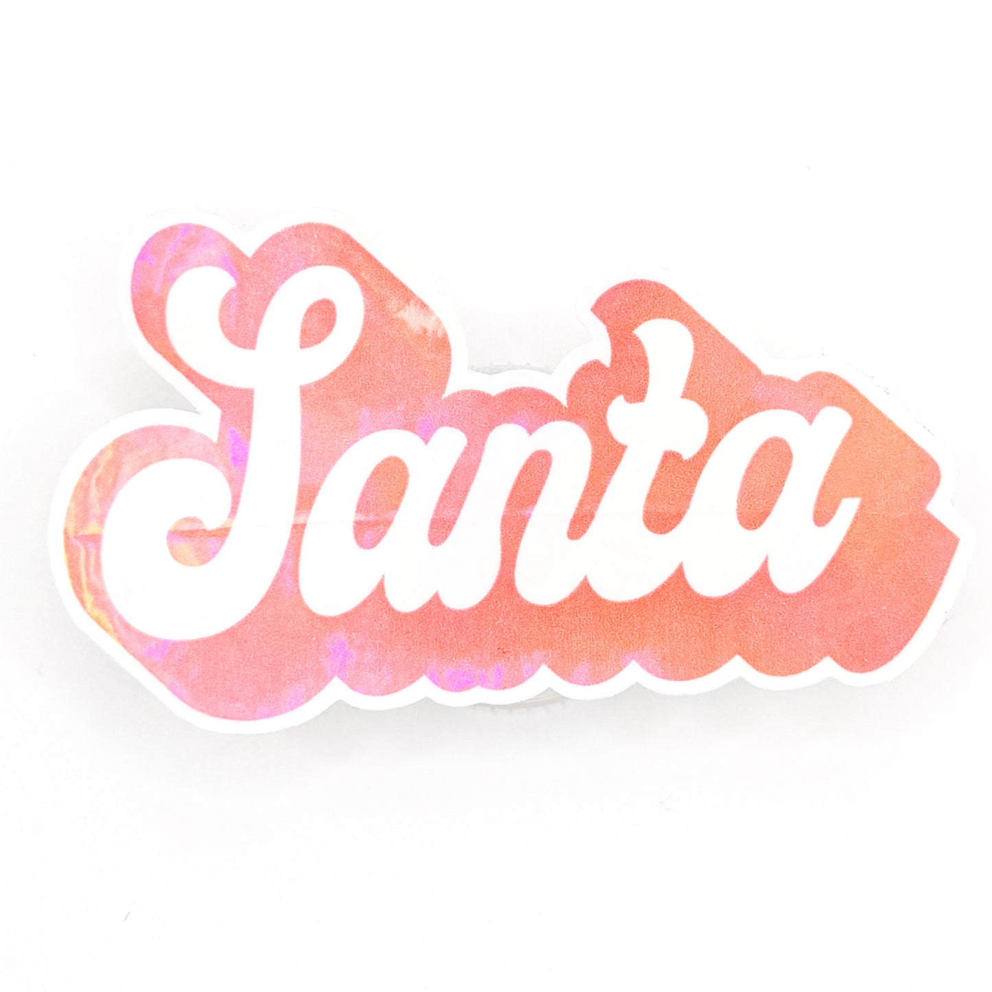 Santa Holographic Sticker