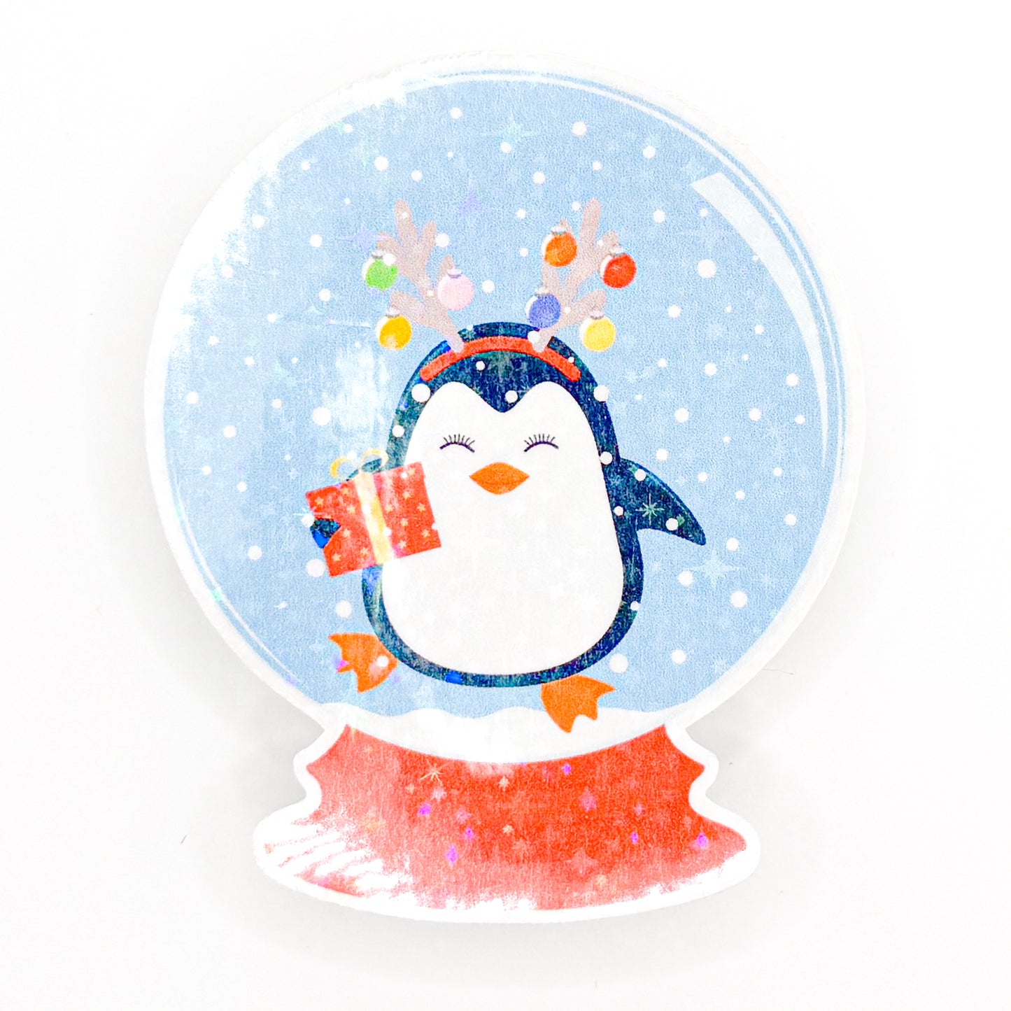 Penguin Snow Globe Stationery