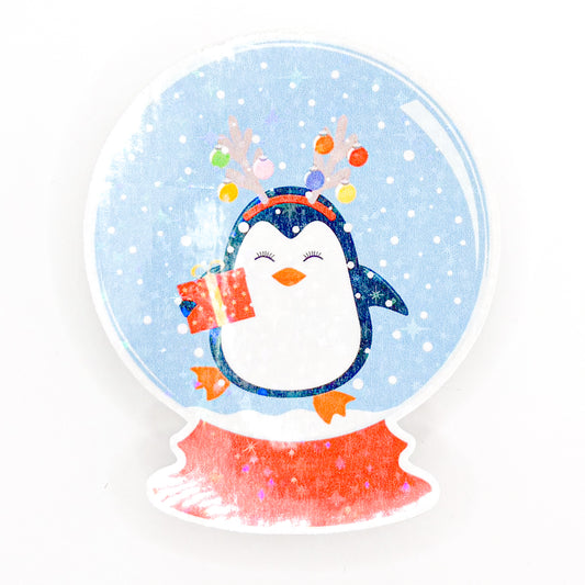 Penguin Snow Globe Stationery