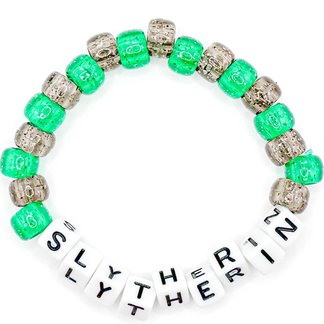 "Slytherin" Beaded Bracelet