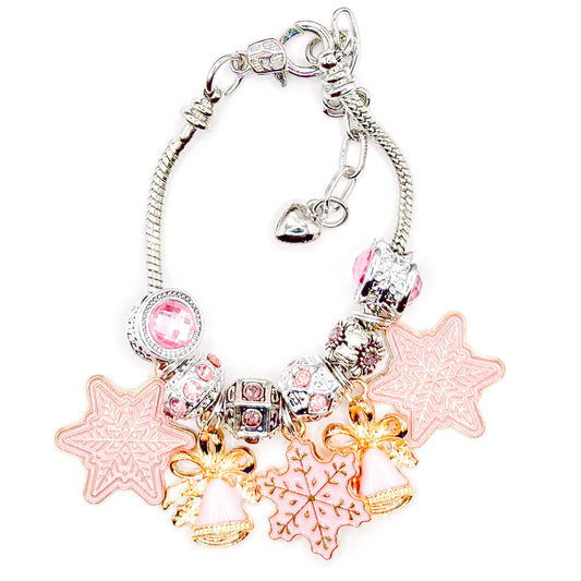 Snowflake Bells European Charm Bracelet
