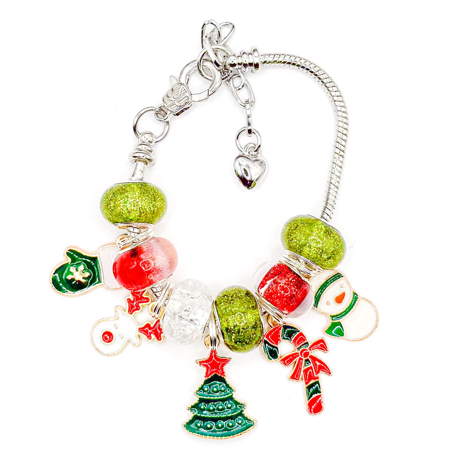 Time For Christmas European Charm Bracelet