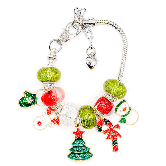 Time For Christmas European Charm Bracelet
