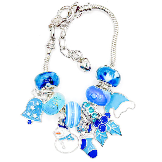 Frosty Christmas European Charm Bracelet