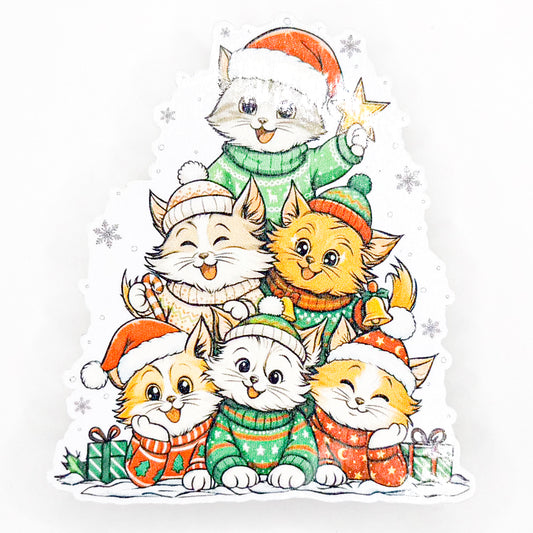 Kitty Christmas Sticker