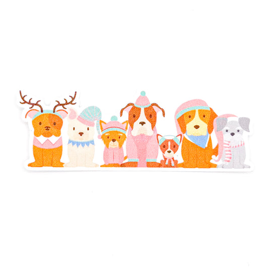 Christmas Puppies Sticker