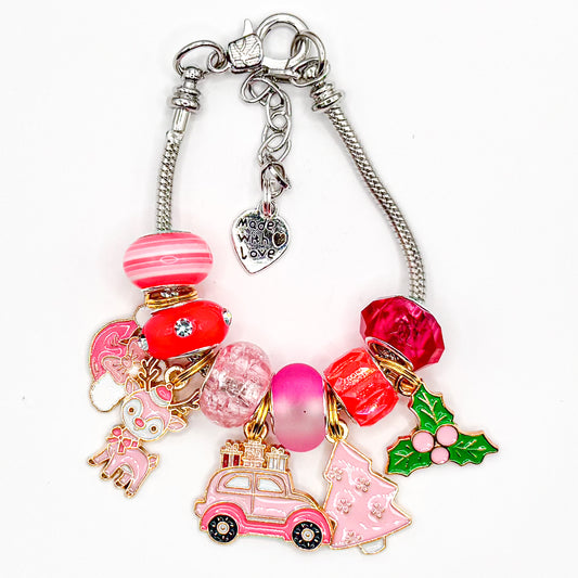 Holly Jolly Christmas European Charm Bracelet