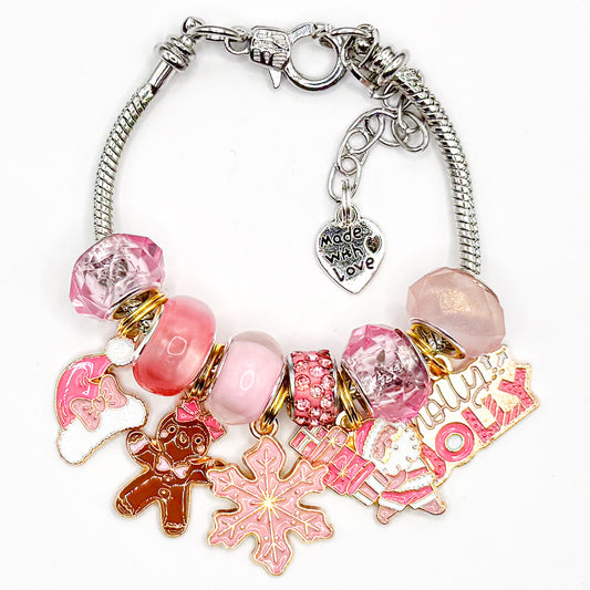 Merry Pinkmas European Charm Bracelet