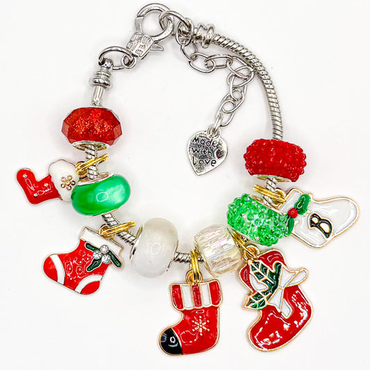 Hang the Stockings European Charm Bracelet