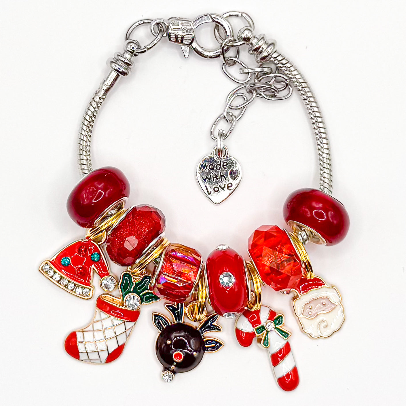 Classy Christmas European Charm Bracelet