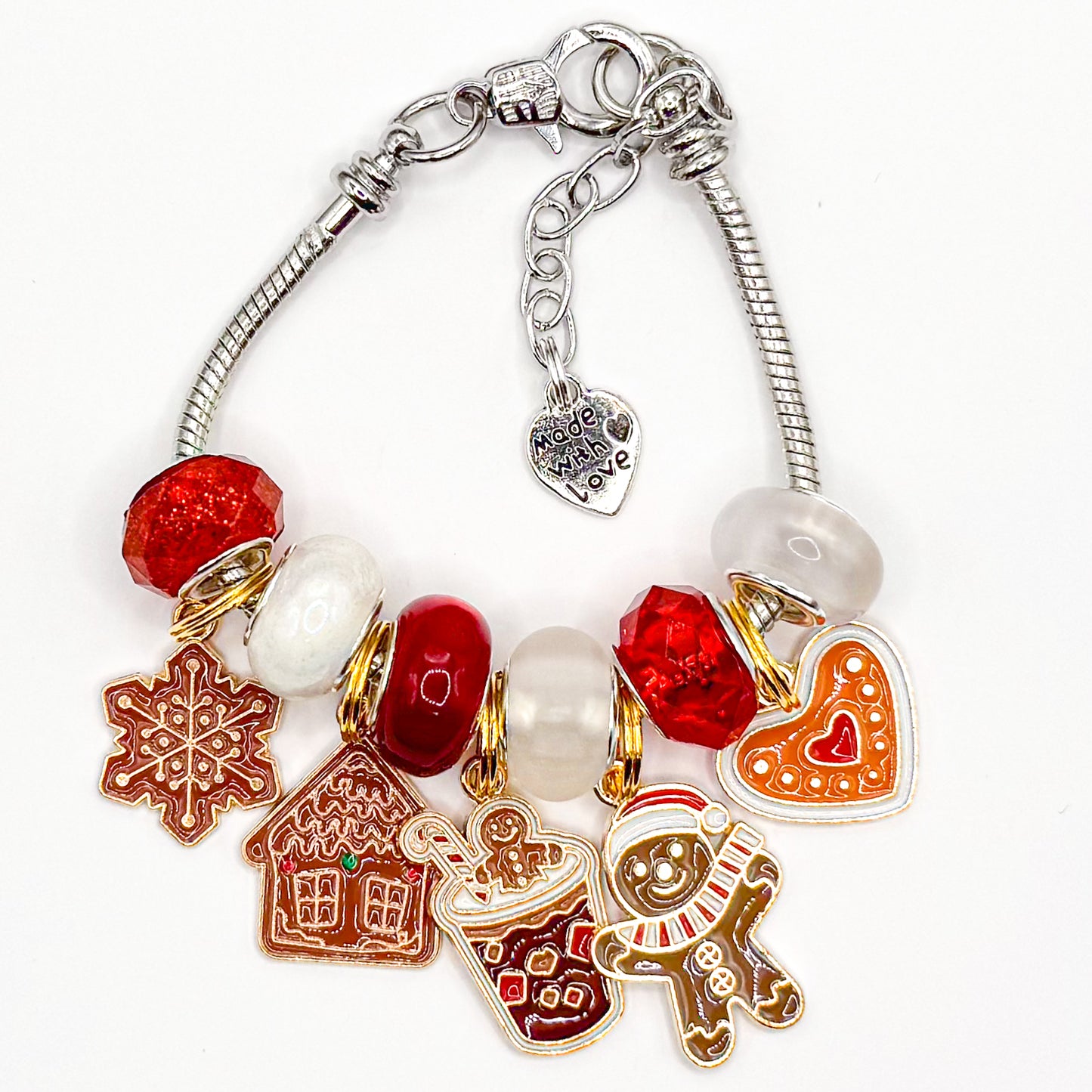 Hot Coco Christmas European Charm Bracelet
