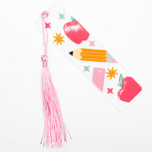 Best Teacher Acrylic Bookmark