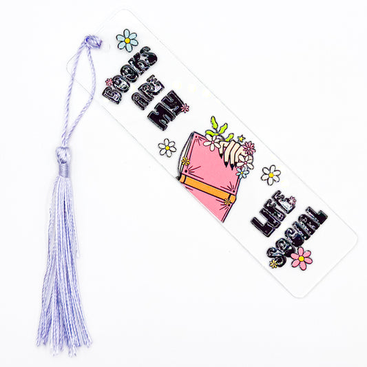 Books are my Life Social Acrylic Bookmark
