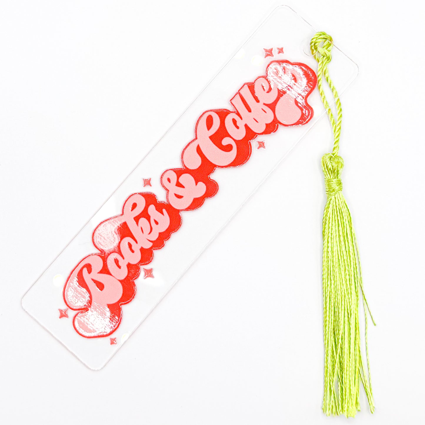 Books and Coffee  Acrylic Bookmark