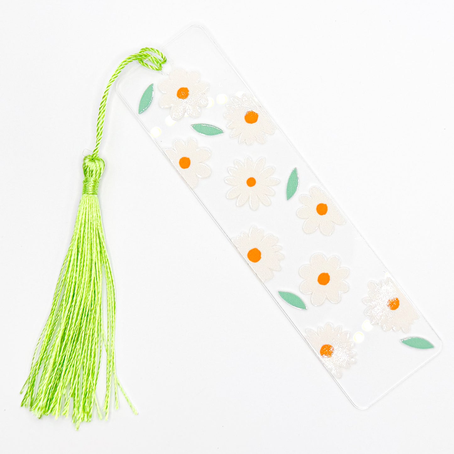 Beautiful Flowers Acrylic Bookmark