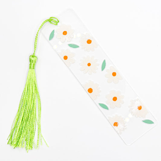 Beautiful Flowers Acrylic Bookmark