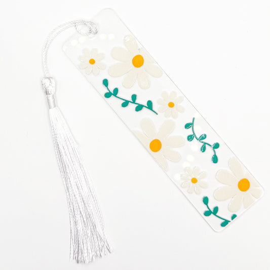 Classy Flowers Acrylic Bookmark