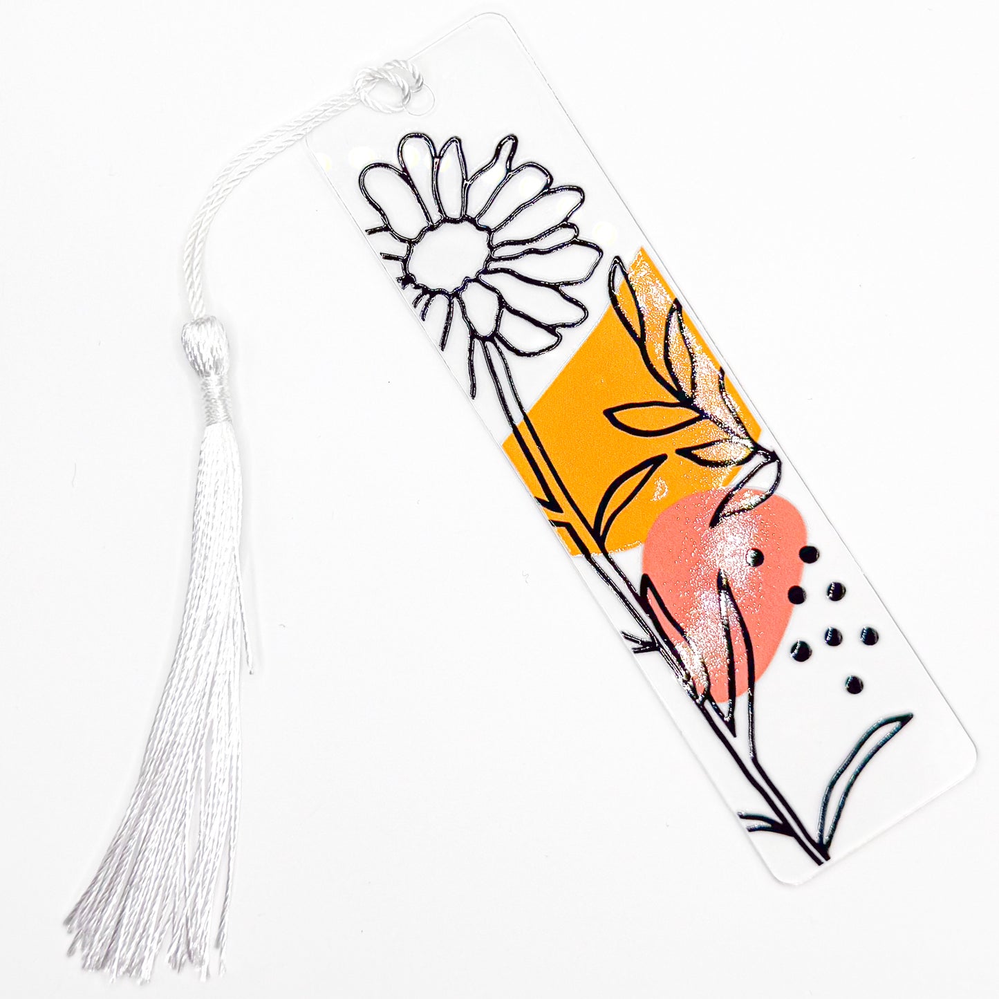 Cozy Aesthetic Flower Acrylic Bookmark