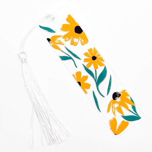 Warm Sunflowers Acrylic Bookmark