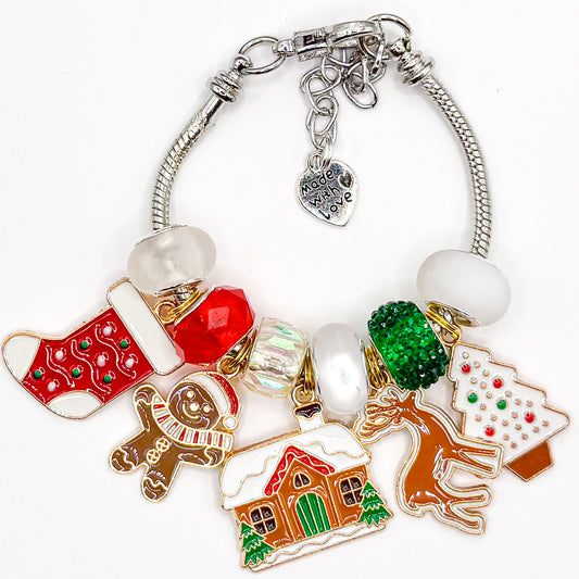 Holiday Season European Charm Bracelet
