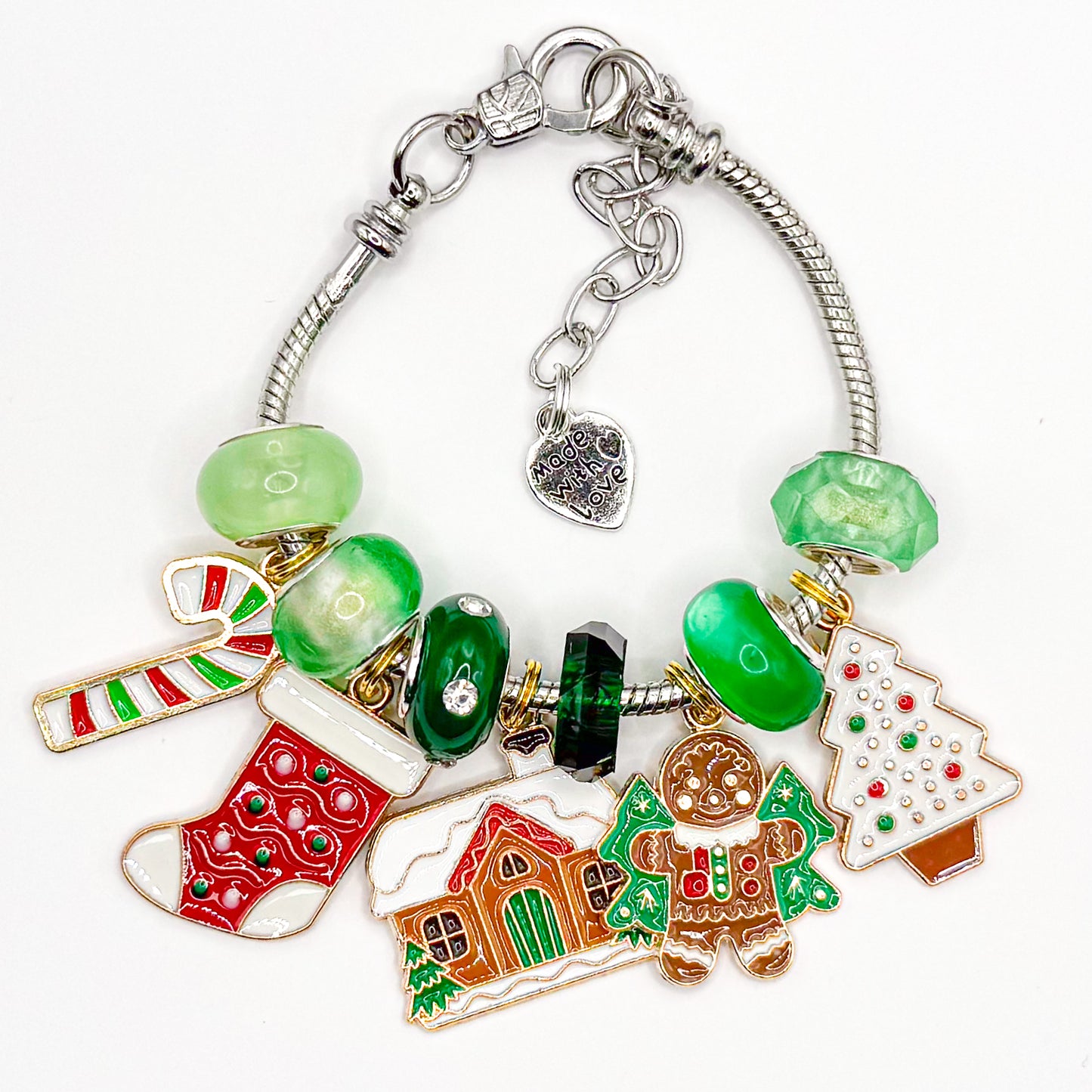 Christmas Morning European Charm Bracelet