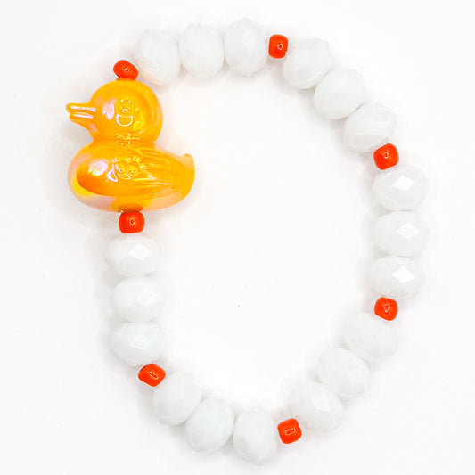 Cute Ducky Glass Beaded Bracelet