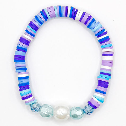Triple Pearls Clay Beaded Bracelet