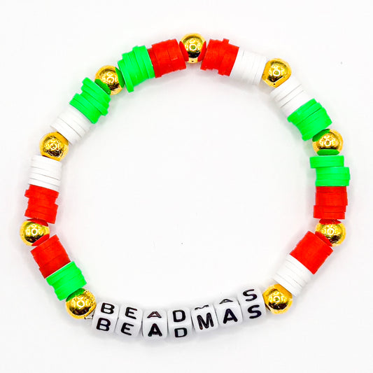 Preppy Beadmas Clay Beaded Bracelet