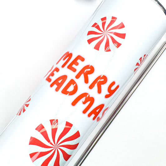 Peppermint Merry Beadmas Tumbler - 20oz