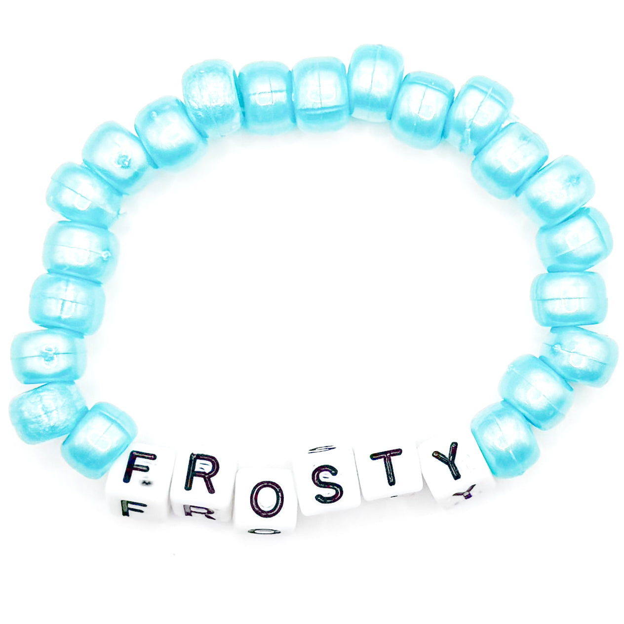 Blue "Frosty" 2.0 Beaded Bracelet