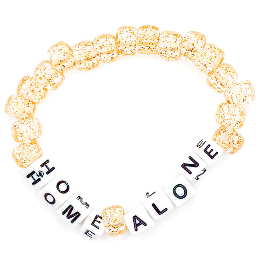 Tan "Home Alone" Beaded Bracelet