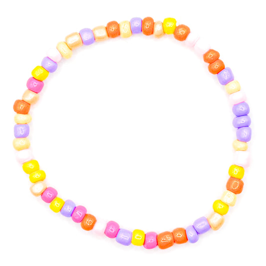 Pastel Pop Rocks Seed Beaded Bracelet