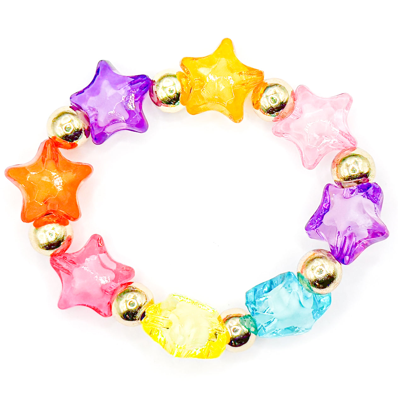Colorful Stars Beaded Bracelet