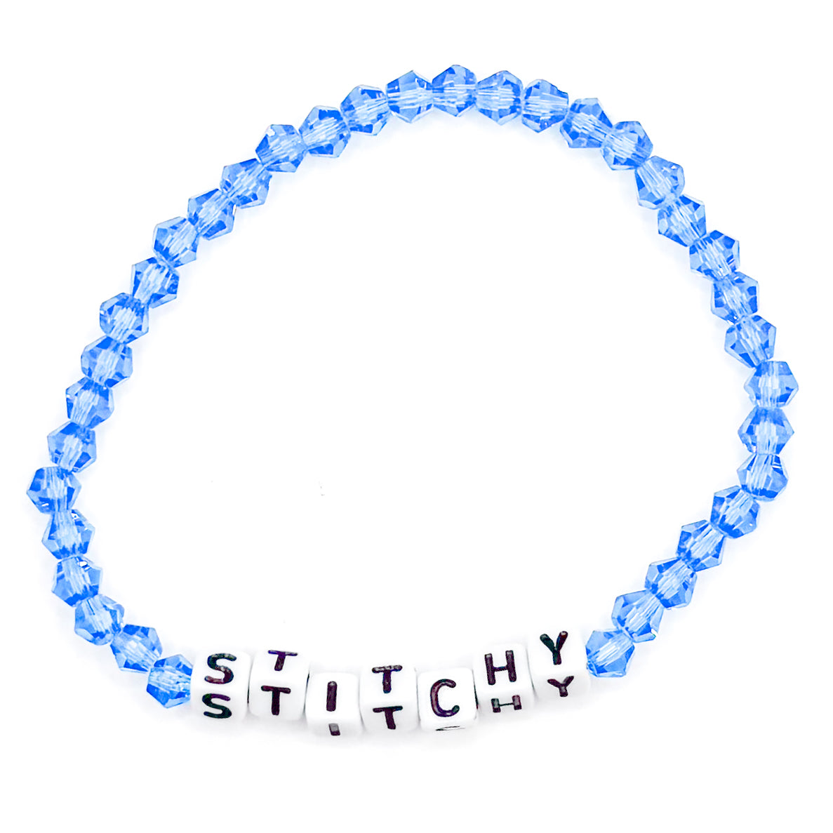 Blue "Stitchy" Bead Buddy Bracelet