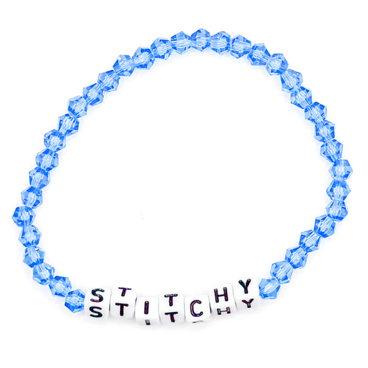 Blue "Stitchy" Bead Buddy Bracelet